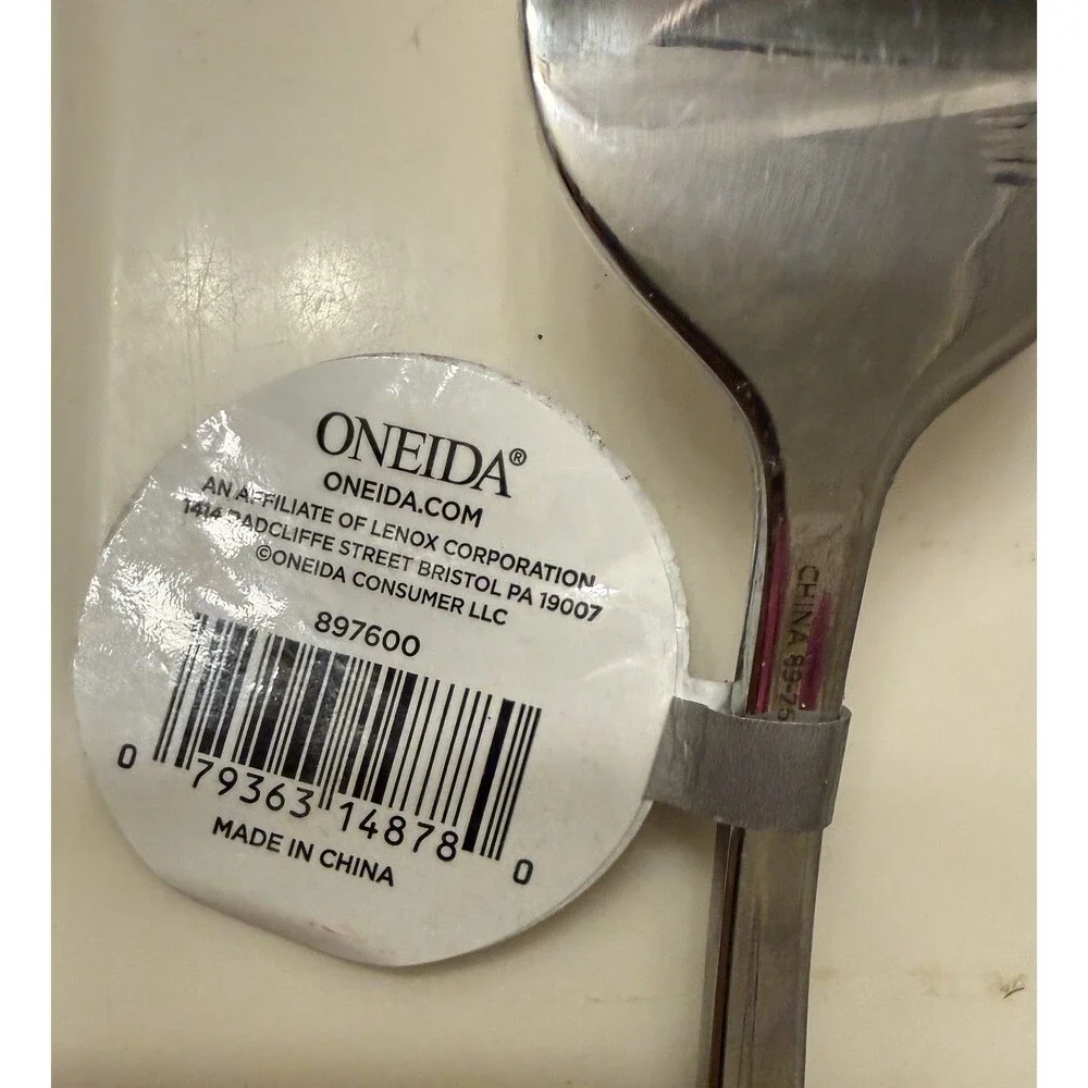 Oneida Chapman Stainless Steel Silver Serving Forks Set of 2 Dishwasher Safe